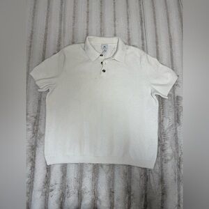H&M - Classic White Polo - Size XXL